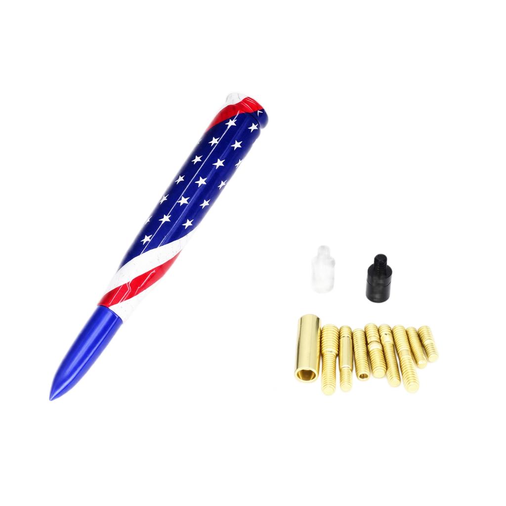 Flag Print Car Antenna Mast, Decorative Radio Antenna Accessory for Vehicle