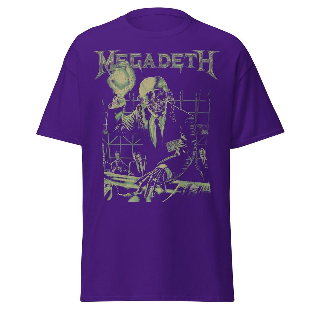 Stakes MegaDeth See No Evil Jumbo Print T-Shirt T-Shirt Purple New