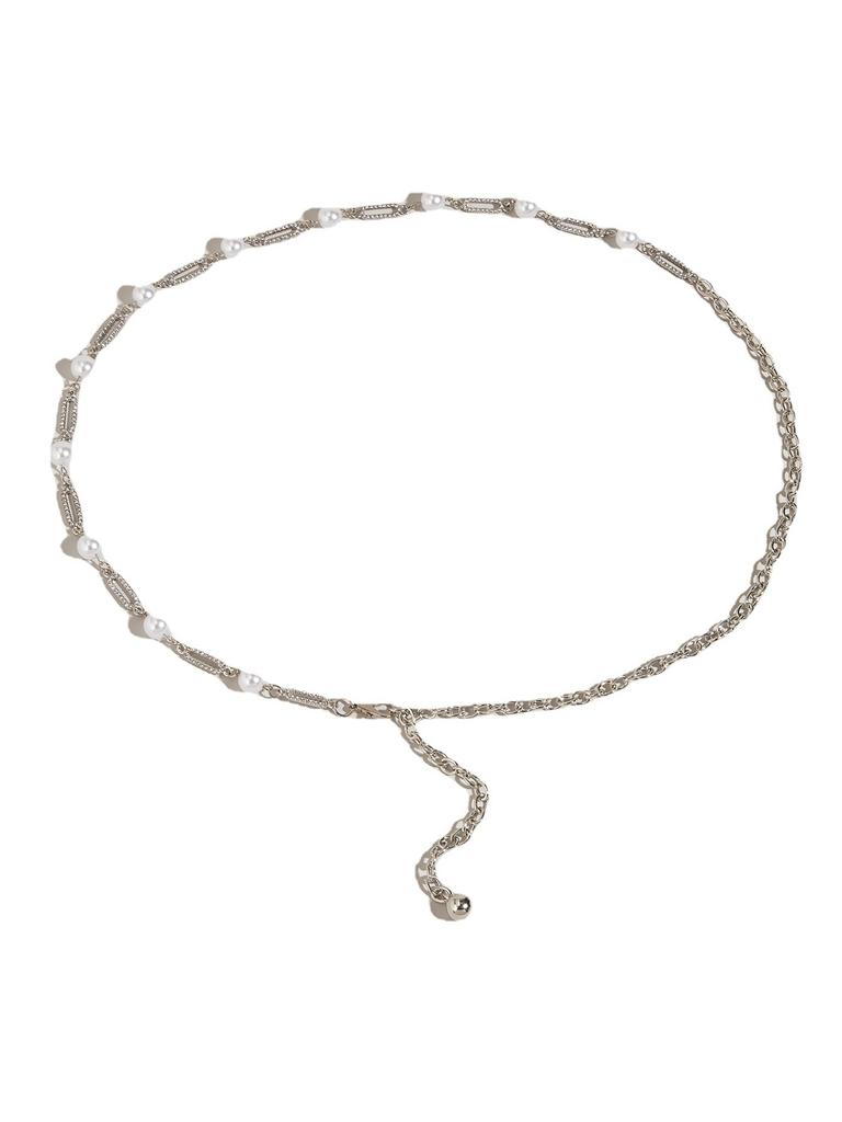 Rhinestone Waist Chain Metal Accessories Belt With Skirt Dress Waist Chain Decoration Thin Belt Tide