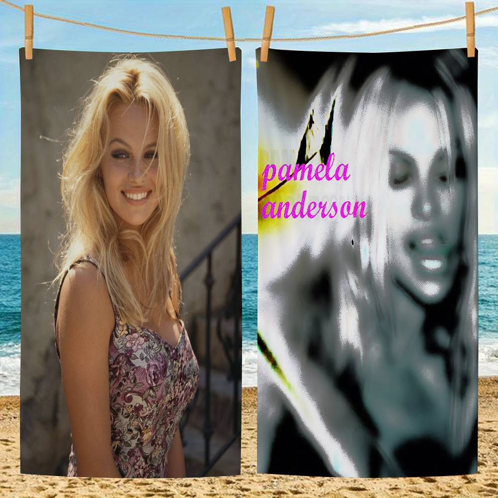 Pamela Anderson Strandtuch Bunte Badetücher Für Mädchen Mikrofaser Schnelltrocknend Sandfrei Strand Yoga Spa Fitnessstudio Pool