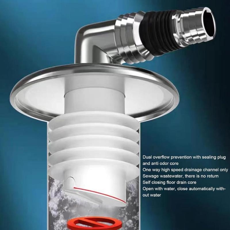 Double Purpose Not Overflows Not Odor Washing Machine Drain Connector ABS Drainages Adapter Upgrades for Bathroom Sink Tub