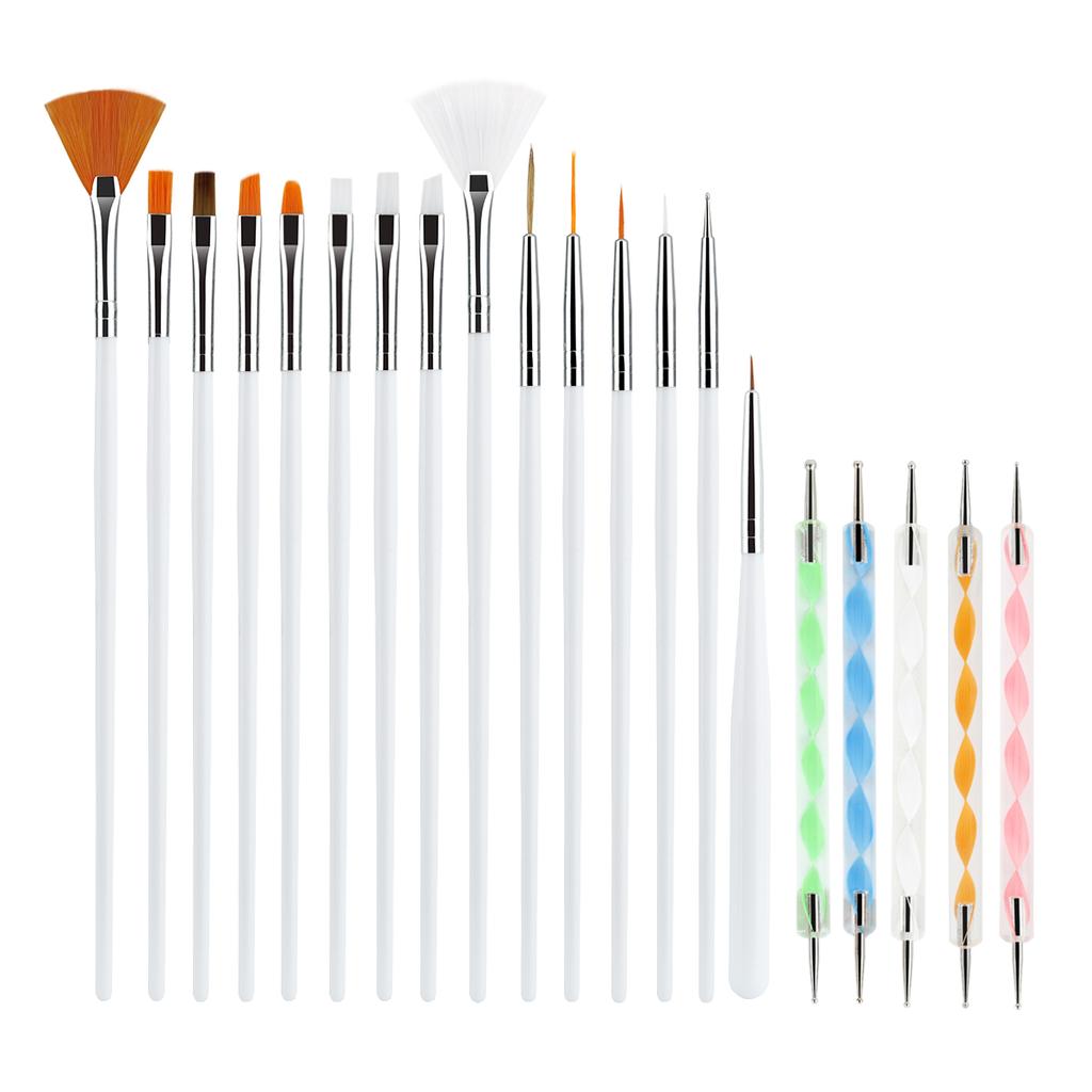 Nail Brushes Set Professional Nail Supplies For Acrylic UV Gel Drawing Dotting Manicure Nail Art Design Tools Makeup Accessorie