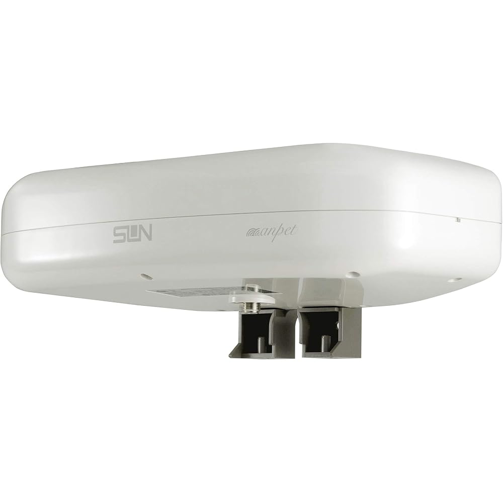 SUN (Sandenshi) Digital Terrestrial UHF Antenna, Indoor/Outdoor Use, Built-in Booster, High-End Model, White, SDA-5-2-S, 75 x 275 x 125 mm