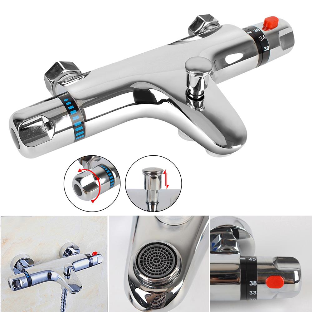 Robinet de baignoire Outil de salle de bain Mitigeur de salle de bain Mélangeur eau chaude et froide Robinet thermostatique Robinet de douche thermostatique