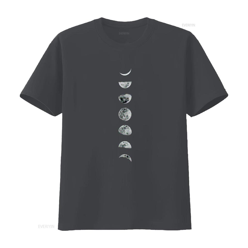 Úžasné tričko Luna Měsíční fáze Velikosti vintage Prané Prodyšné móda Pružné designové oblečení homme streetwear Měkké