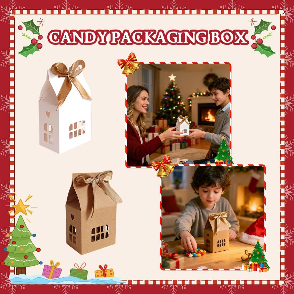 Christmas Gift Box, Perfect For Packaging Christmas Party Snacks And Desserts.