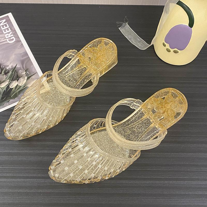 

Женские летние босоножки на платформе с массивным каблуком, с открытым носком, удобные модные повседневные сандалии без застежек 40 золотой