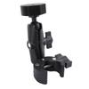 Rv Ladder Mount for Mini ABS Aluminum Alloy Multifunction Adjustable Clamp Mount for Pole RV Trailer Yacht Black