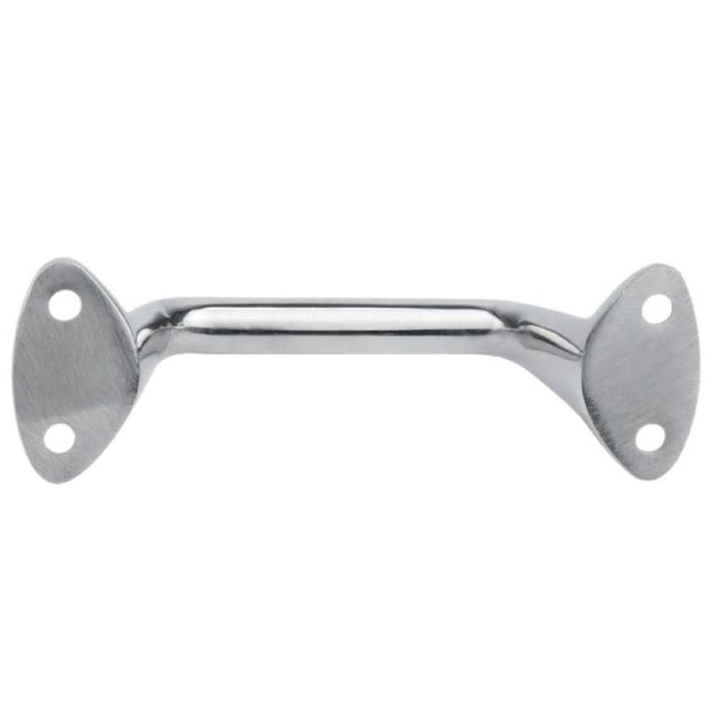  Large 5.81" 316 Stainless Steel Marine Door Handle – Heavy-Duty Mirror Polish – For Yachts, Boats, RVs, Bathrooms – 4-Hole Mount