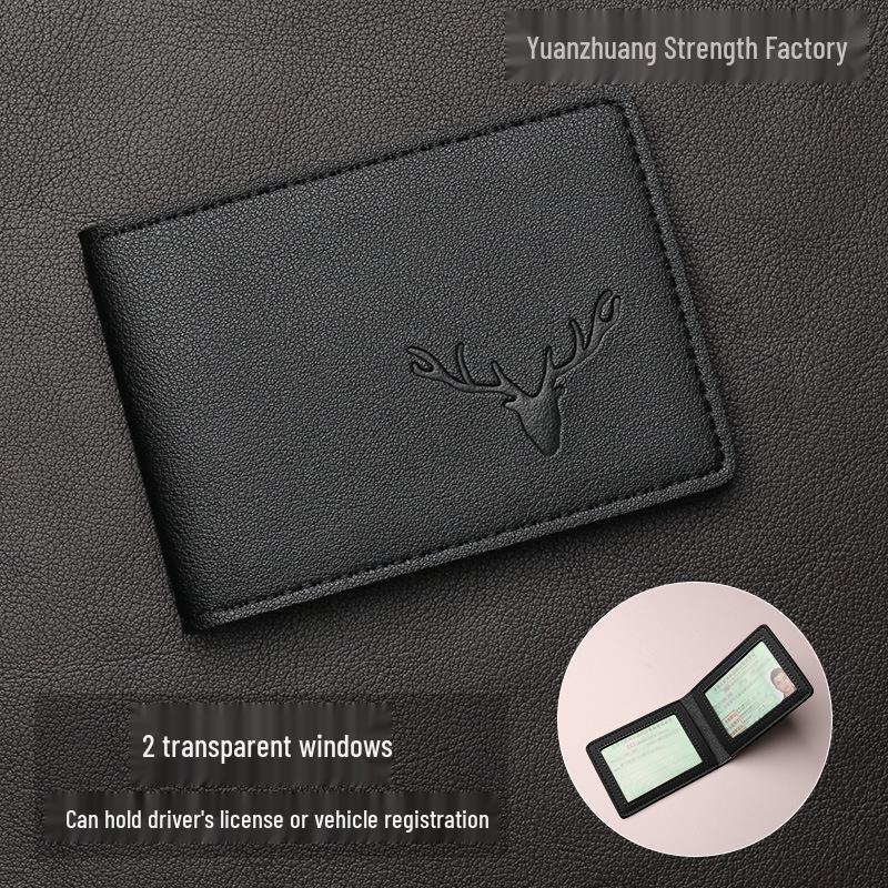 

Чоловіча шкіряна обкладинка два в одному для реєстраційного документа на транспортний засіб та водійського посвідчення - Безкоштовна доставка