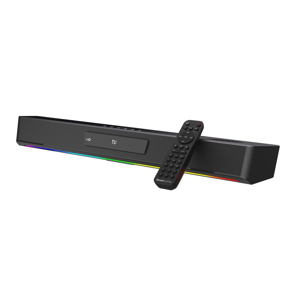 Sound Blaster Katana SE Gaming Soundbar with 4 Drivers and 4 Passive Input SP-SBKSE Radiators, HDMI/Optical/USB