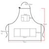 Unisex Kitchen Cooking Apron Oil-Proof Waiter Extended Aprons Barber Work Clothes  Restaurant Use