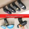 Multifunction Car Sun Visor Sunglasses & Eyeglasses Clip Holder