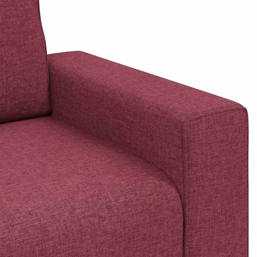 Armchair in Wine Red 100 cm Fabric