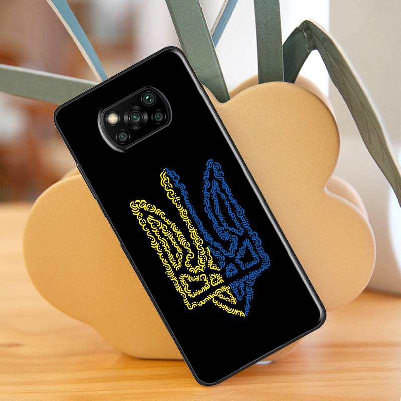 Ukraine Tryzub Flagge Fall Für Xiaomi Mi 11 Lite 9T 10T 11T Pro POCO X3 Pro X3 GT F1 F2 F3 M4 M3 Pro Fall Abdeckung