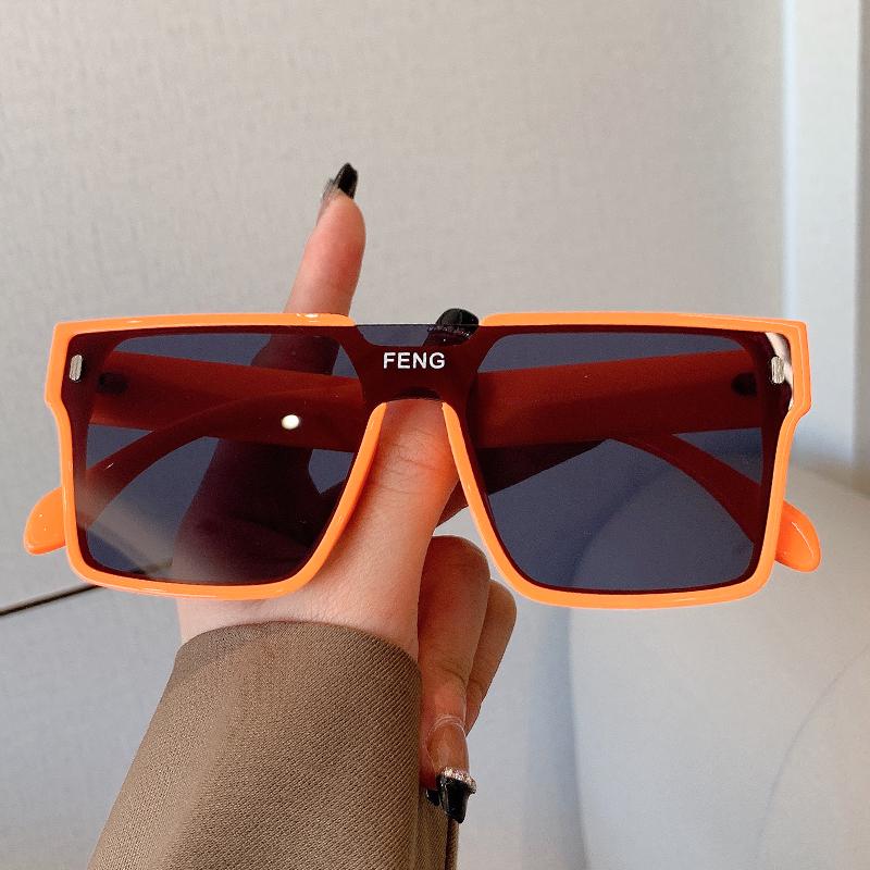 Oversized Sunglasses Woman Fashion Rimless Vintage Square Sun Glasses Eyeglasses Luxury Brand Design UV400 Female Shades Eyewear