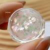 1 Glas Mini Traumhafter Polarisierter Nagelpailletten Rosa Grün Dünn Kirschblüten-Accessoire Herz Schmetterling Stern Mondsichel Nageldekoration