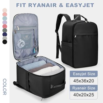 Zaino Ryanair 40x20x25 Borsa da Cabina, Zaino da Viaggio per Bagaglio a Mano per Easyjet Borsa da Cabina 45x36x20, Zaino per Laptop per Donna/Uomo