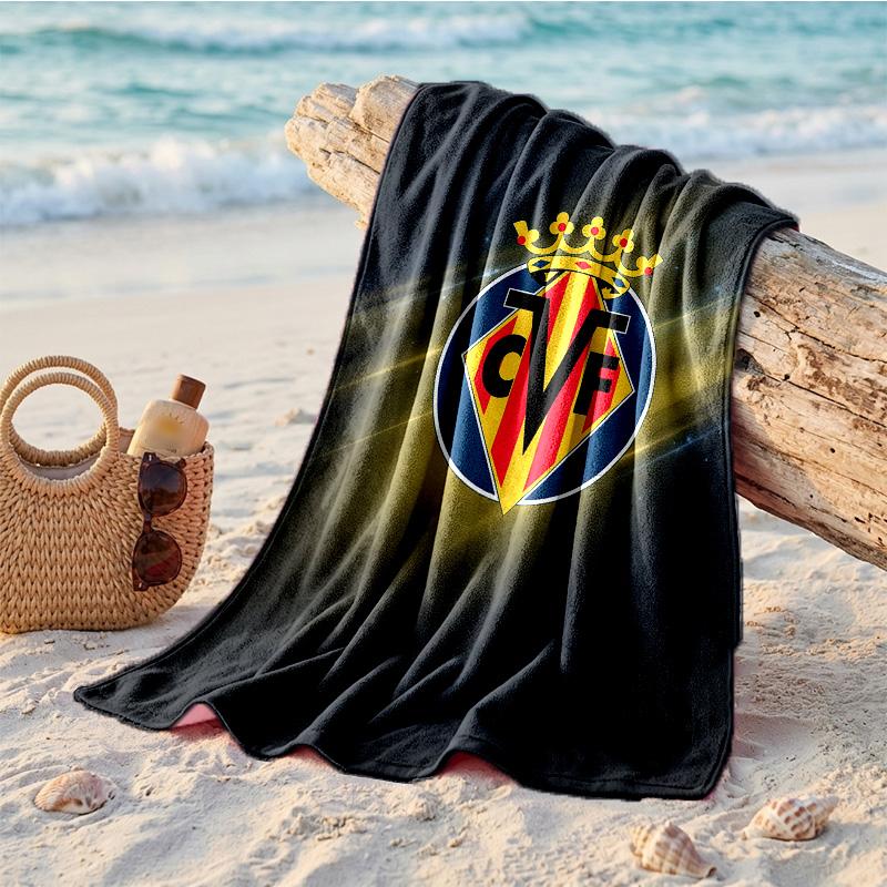 Villarreal FC Print Microfiber Beach Towel Quick Dry Absorbent Large Towel For Beach Swimming Travel