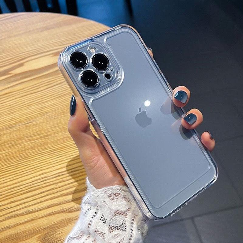 Suitable for Apple 16Proma High-transparency Fine-hole Hollow Shell, 15 Electroplated Keys, 13 Transparent Anti-drop Fully Covered TPU Soft Shell