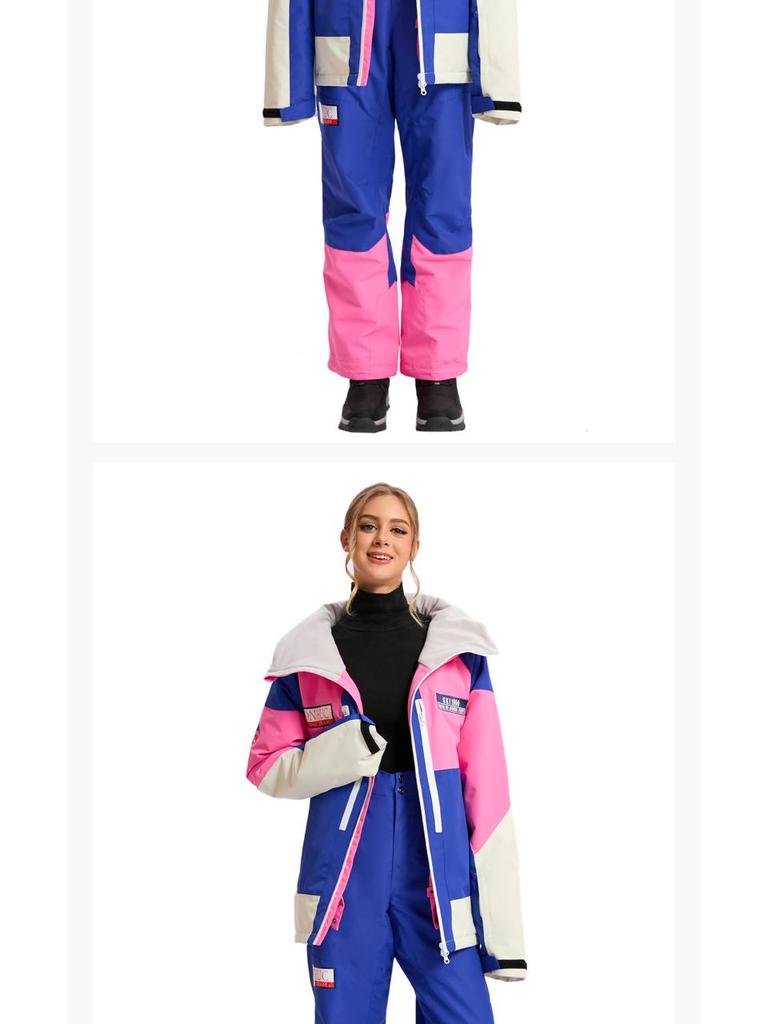 Unisex Ski Suit Set: Windproof Waterproof Warm Jacket & Pants for Single/Double Board