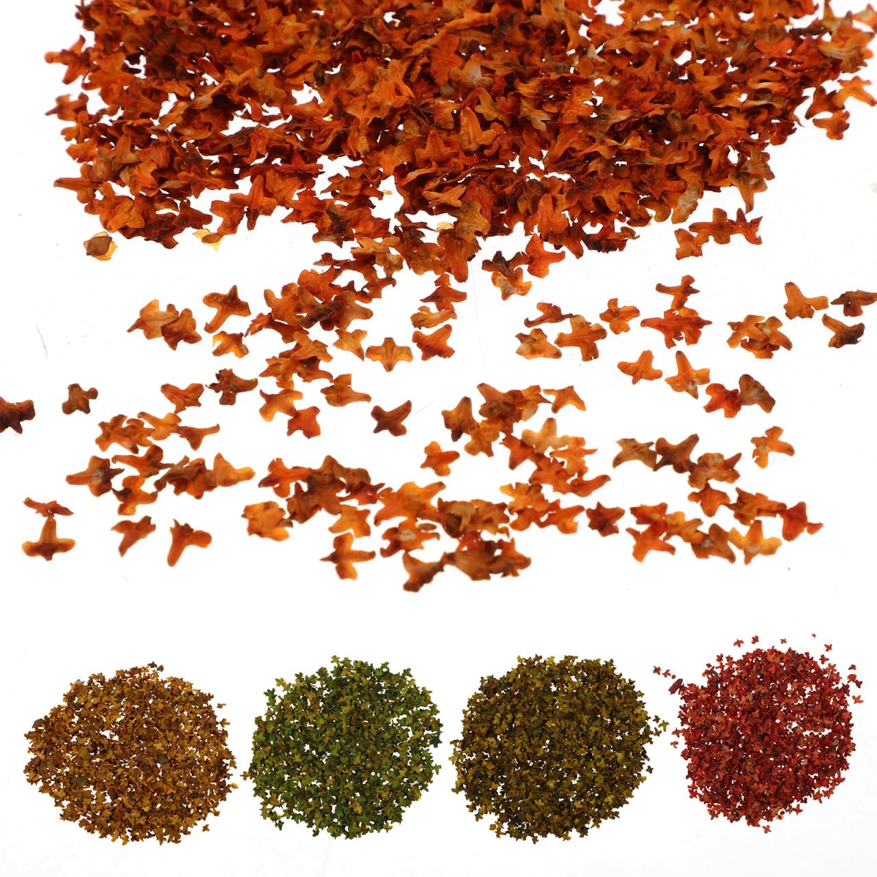 

GALPADA Miniature Fallen Leaves, Maple Leaves, Diorama, 5-Color Set, Autumn Foliage Scenery Collection, Railway Models, Architectural Models,