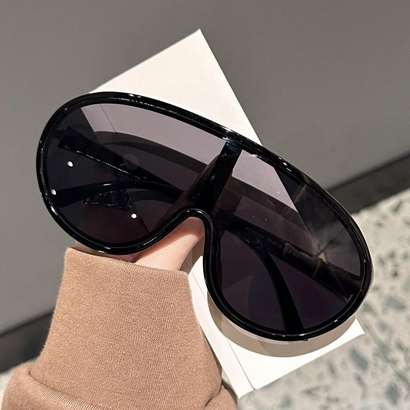 non-polarized Oversized Fashion Sun Glasses Women New Mirror Sports Goggle for Outdoor Cycling Trendy Stylish Brand Design Shades