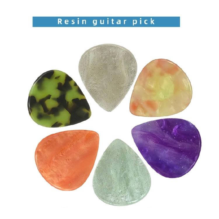 Droplet Shape Acoustic Guitar Thumb Picks Resin Electric Guitar Pick Plectrums String Instrument Accessories Easy to Use