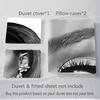 3Pcs Elegant Beauty Black White Bedding Sets For All Sizes New 3D Printed Bed Cover Comforter Duvet Cover Pillowcase Bedroom Decoration