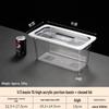 Commercial Acrylic Food Container with Lid