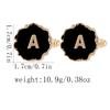 Mens Classic 26 Alphabet Initial Letter Cufflinks A B C D E F G H I J K L M N O P Q R S T U Sleeve ButtonV W X Y Z