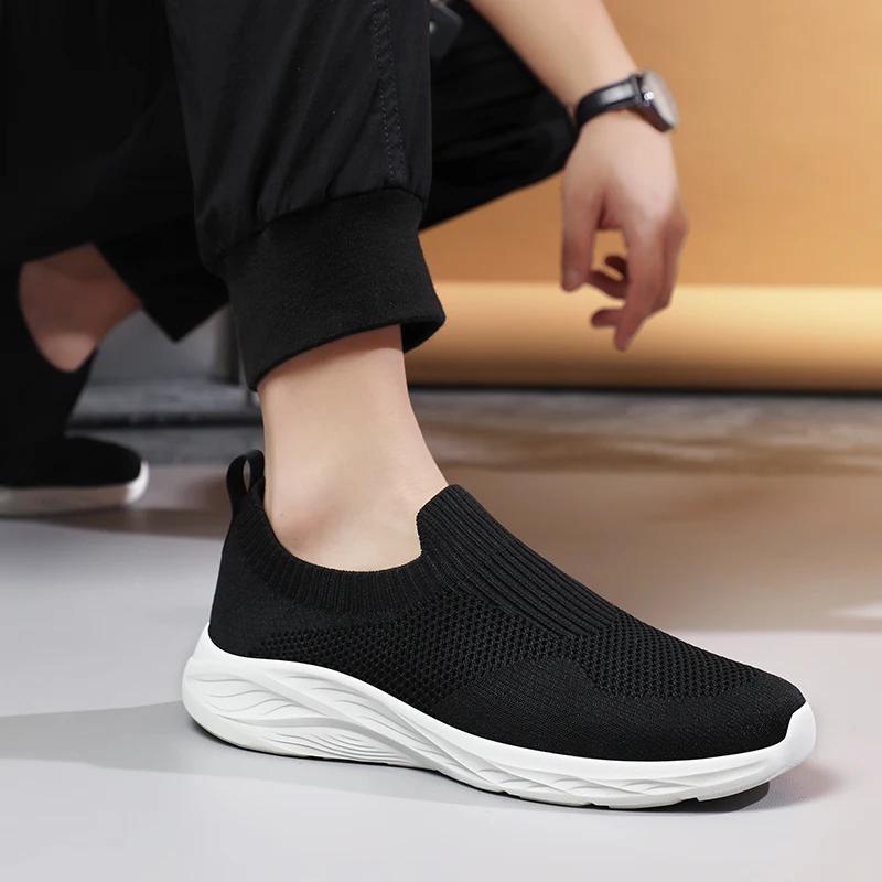 Men's Running Shoes 2025 New Breathable Mesh Sports Shoes Men's Classic Casual Comfortable Walking Non Slip Outdoor Casual Shoes