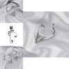 Modern Creative Angel Wing Ear Cuffs Simple Plated Geometric Earrings For Women