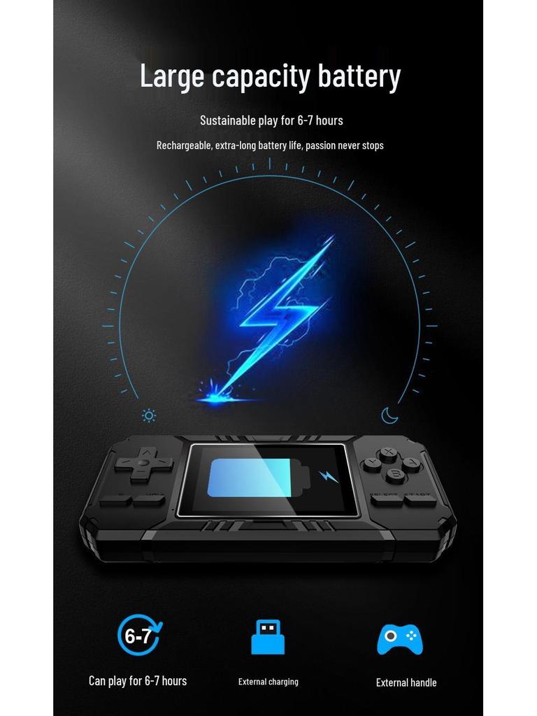 New S8 Retro Handheld Game Console: 520 Classic Games, Single/Double Player, TV Compatible