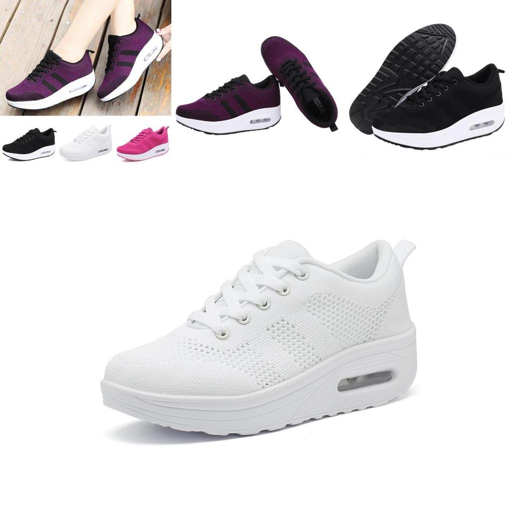 Premium Quality New Women Wedge Sneakers With Breathable Mesh For All-day Comfort