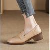 British Style Woman Thick Low Heels Oxfords Round Toe Flats Loafers Femmes Sneakers All Match Creepers Ladies Platform Bullock