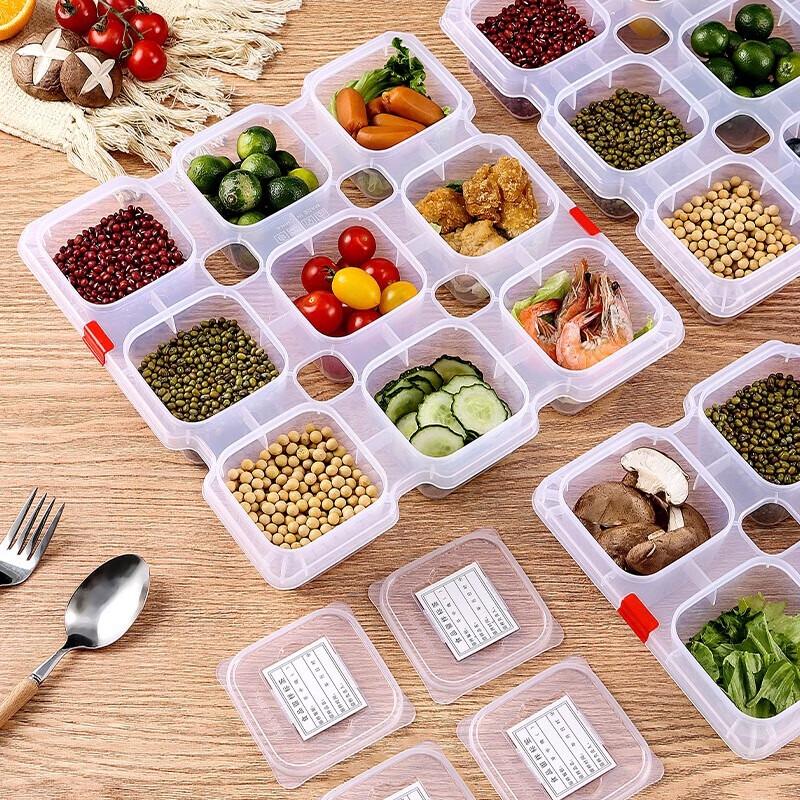 Debo 9-Compartment Food Sample Retention Box with Labels