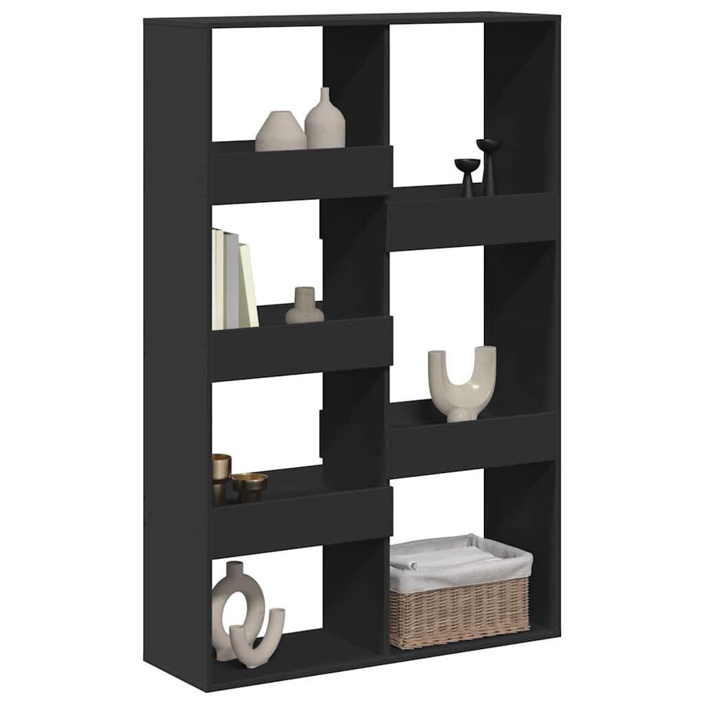 Room Divider Black 100 x 33 x 155.5 cm Engineered Wood