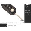 Jingyuqin 2/3 Buttons Delphi BSI /Marelli 434Mhz ID46 Car Remote Key For Abarth 500 595 500 124 695 5CC 71752289 6000628973