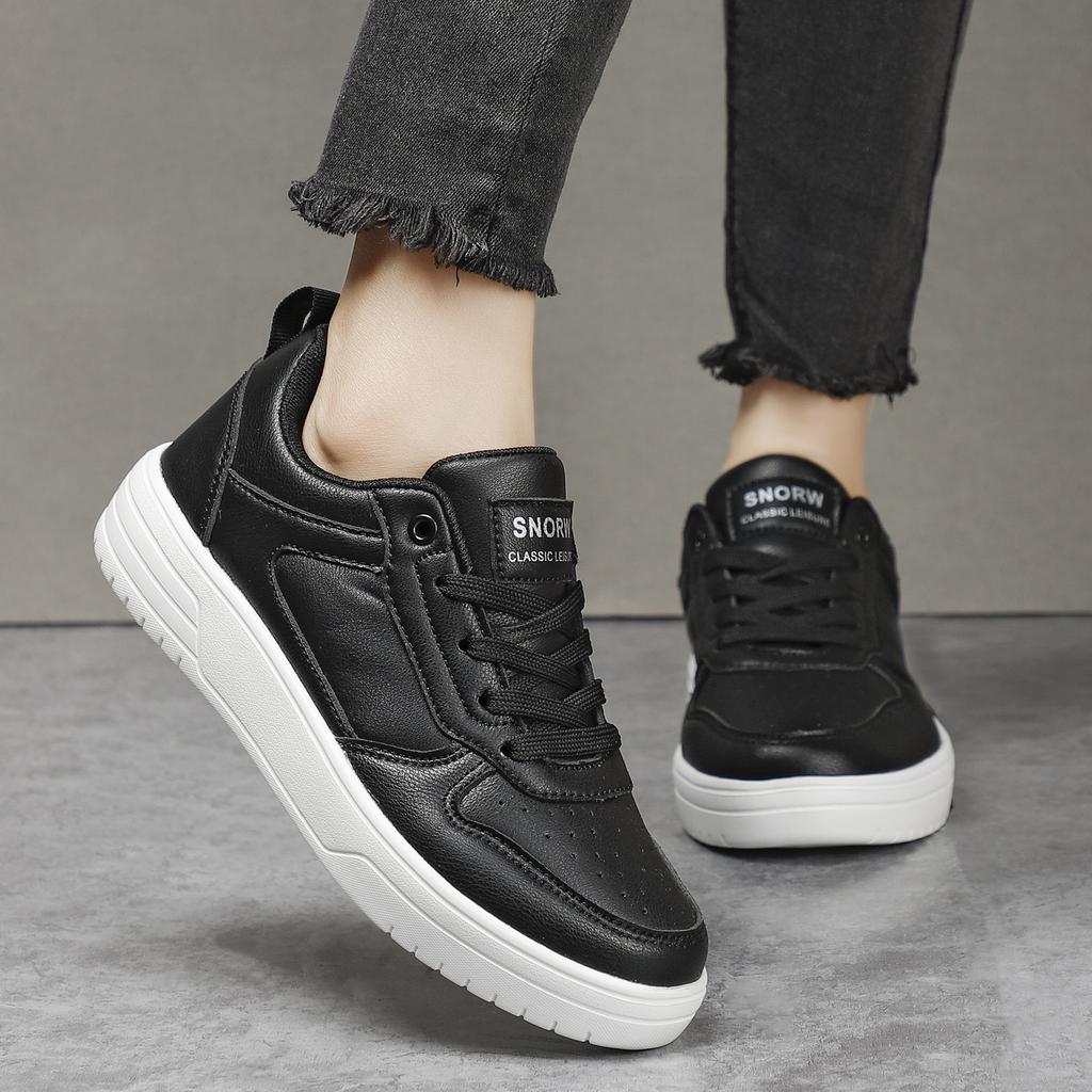 Damenschuhe Skateboardschuhe für Damen Sneaker Leichtgewicht Weiß Schwarz Sportschuhe