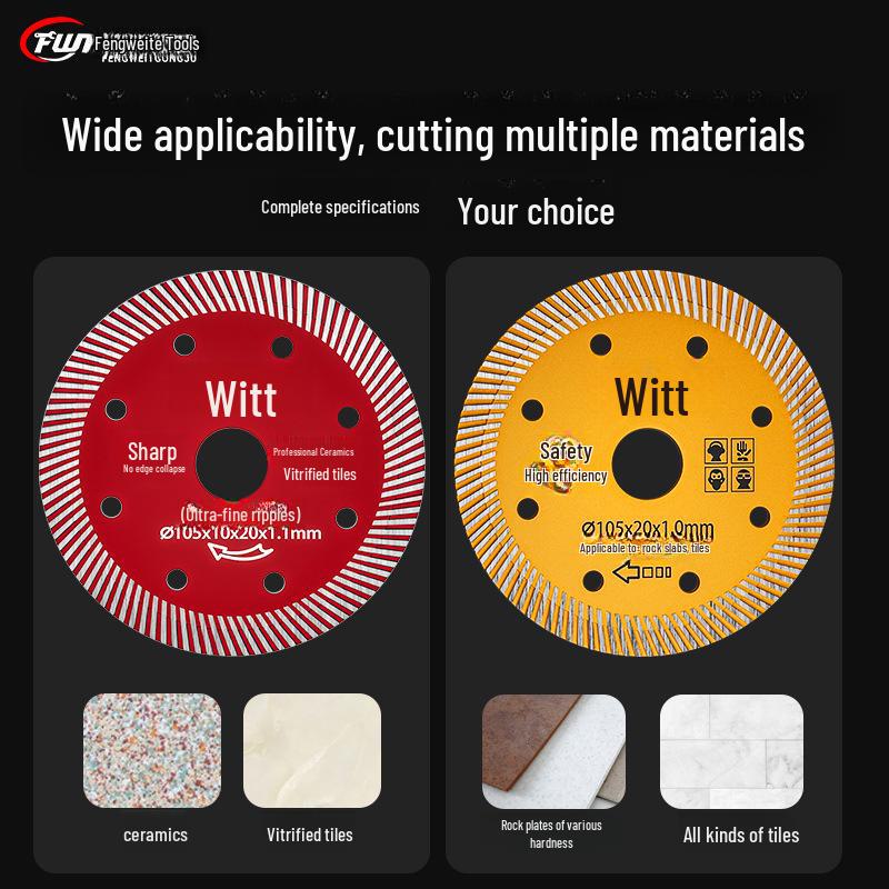 Universal Diamond Blade for Angle Grinder: Cuts Tile, Marble, Ceramic