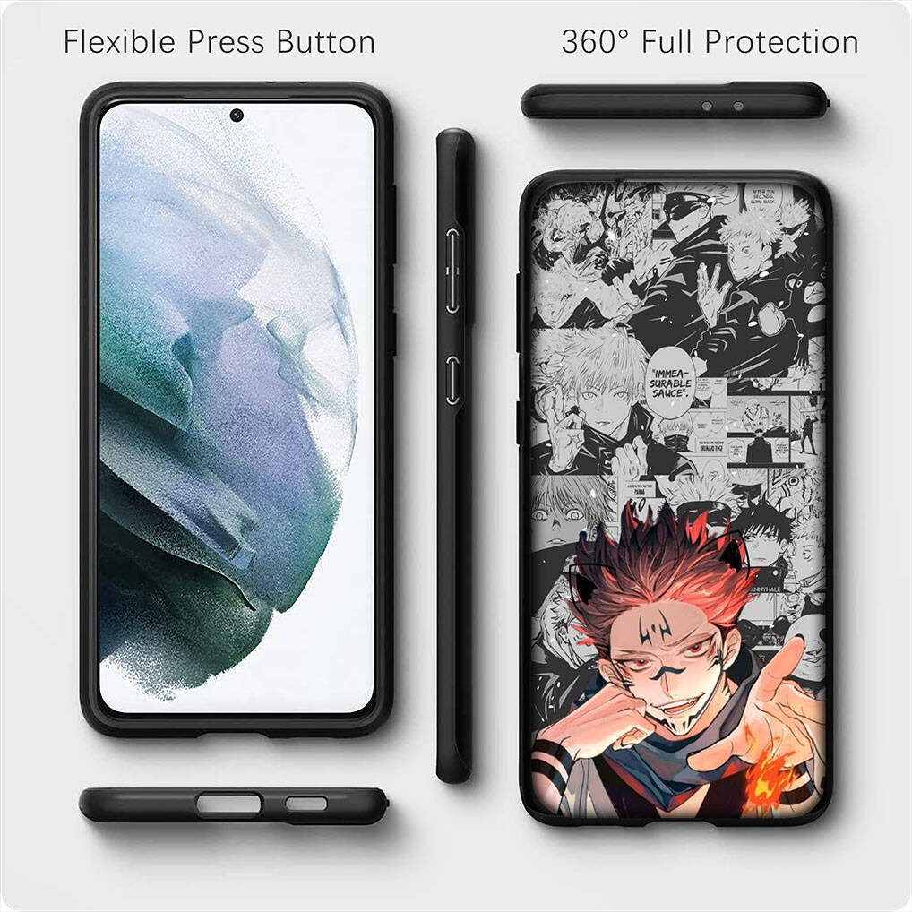 for iPhone 17 16 15 Xiaomi Poco F7 F8 X7 X6 C85 C75 C71 Redmi Note 14 13 12 Pro Max 14C 13C 15C A3 A4 Phone Case Jujutsu Kaisen Gojo Satoru Wallpaper