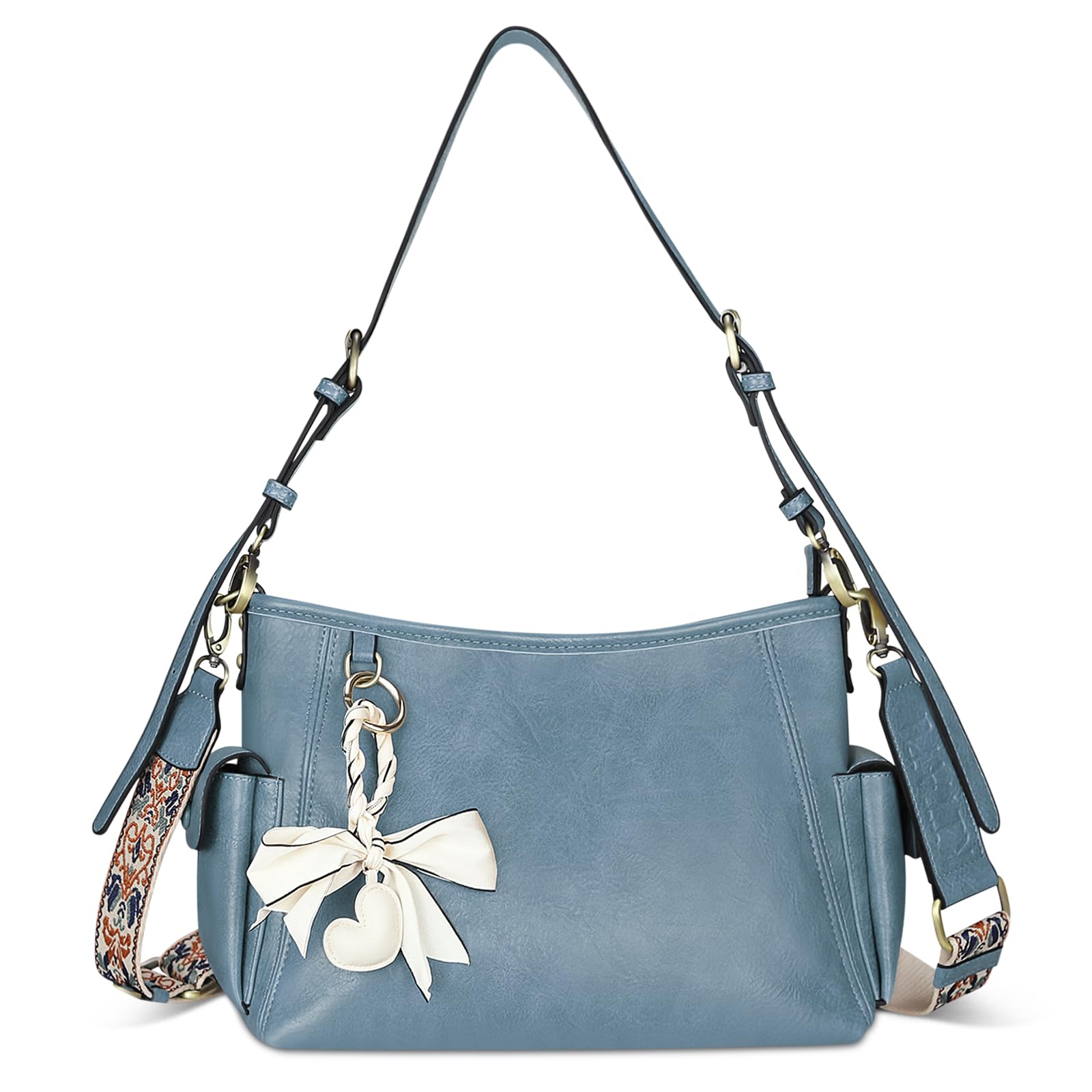 

I T A T Shoulder tote crossbody shoulder crossbody large commuting [K U] bag, ladies, bag, bag, handbag, bag, bag, 10-way, stylish, capacity, soft, джинсовий