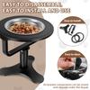 Cat Bowl Stand with Bowl Height Adjustable Pe Food Stand Tilted Elevated Dog Drink water Bowl Nonslip Oblique Neck Protection