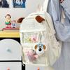 Schoolbag1011 new cute pain bag large capacity doll primary and secondary school students travel backpack transparent summer travel school bag