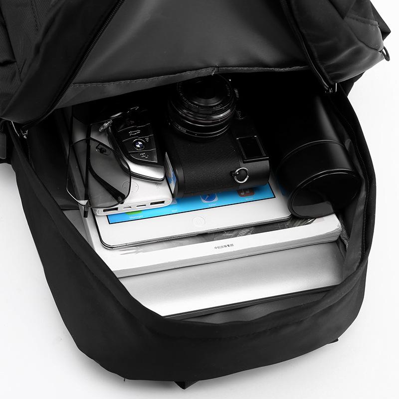 Schoolbag wholesale trend new simple backpack fashion solid color men's backpack junior high school student bag