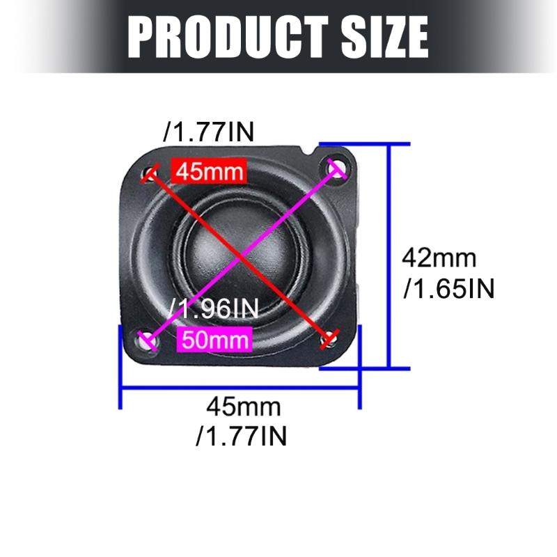 Premium Silk Dome Tweeter Speaker 20w 4ohms For Charge 5 Delivering Clear Sound For Audiophiles