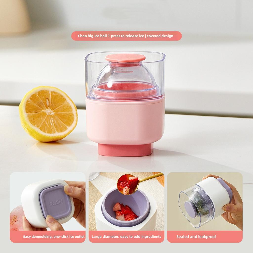 Silicone round Ball Mold Press DIY Whiskey Ice Ball for Kitchen Bar Jelly Cocktail Ice Maker Round Reusable Ice Mould Tools