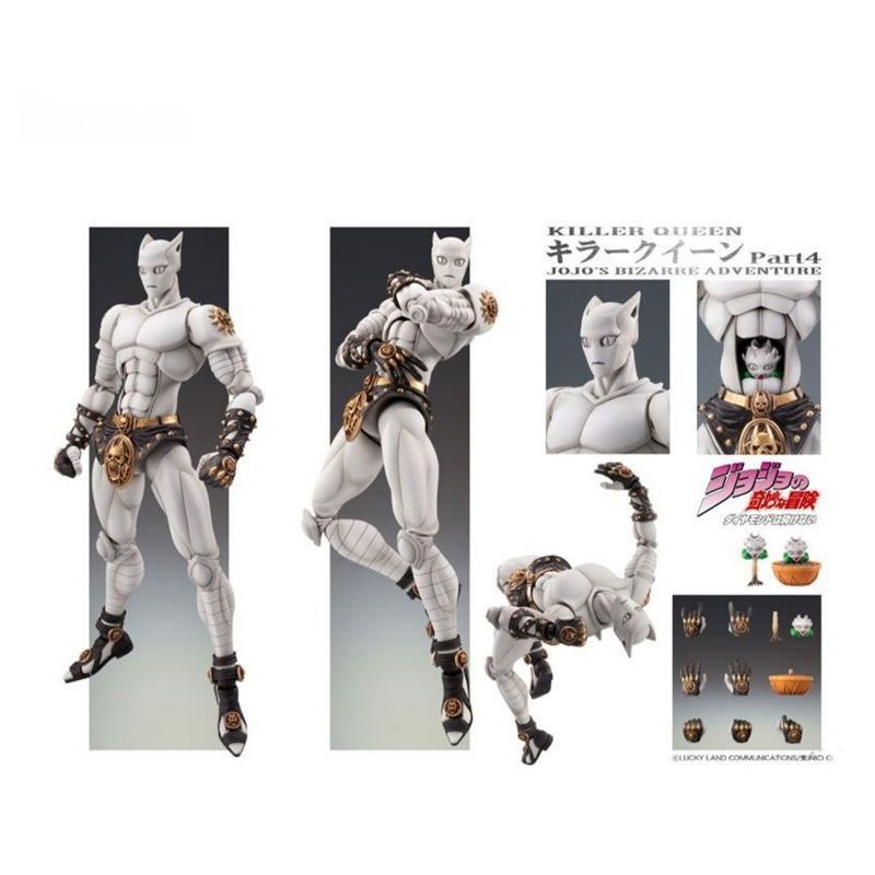Statua Super Action Dio Yoshikage Kira Killer Queen Action Figure Articolata Decorazione Scrivania Stanza Festival Bel Regalo Ristampa Disponibile