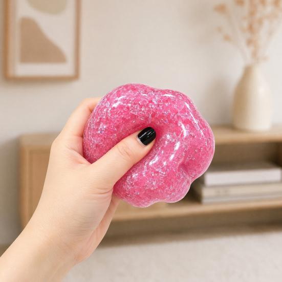 Hand Exercise Ball Stress Relief Fruit Squeeze Toy Soft Stretchy Sensory TPR Fidget Home Office Worker Relaxation Desk Toy